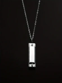 1 pieza Armónica de collar mini de 4 agujeros y 8 tonos de alta calidad, con opciones de multicolor, instrumento musical para principiantes, regalo pequeño para el Día de San Valentín, Acción de Gracias, días festivos - Multicolor - Ver 10