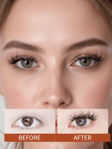 Mlen Diary Lashes Clusters, 100pcs C Curl 9-14mm Individual Lashes, DIY Manga Eyelash, Reusable Natural Fluffy Lashes At Home Lash Clusters,Eye Lash Clusters,Individual Eyelashes,Lashes,Fake Lashes - C - View 7