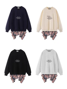 1pc Women Plaid Skirt With Layered Ruffle Hem, One-Piece Shirt Hem Dress For Overlaying Streetwear, Versatile Design Suitable For Dance Practice, Performance, Gymnastics, Beach Activities - Multicolor - View 7