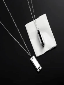 1 pieza Armónica de collar mini de 4 agujeros y 8 tonos de alta calidad, con opciones de multicolor, instrumento musical para principiantes, regalo pequeño para el Día de San Valentín, Acción de Gracias, días festivos - Multicolor - Ver 6