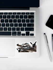 Bombardiro Crocodilo (Italian Brainrot) Sticker,Funny MeMe Sticker,Vinyl Sticker For Water Bottle Sticker,Kindle Sticker,Phone Sticker,Book Stickers - Multicolor - View 7