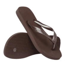 Havaianas Women's Plain Flip Flops - Strappy Top - 咖啡棕 - 查看 5