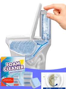 12pcs Toilet Cleaner - Contains Cleaning Ingredients That Help Remove Stubborn Urine Scale, Limescale, Rust Stains And Other Persistent Dirt, Making The Toilet Interior Cleaner, With A Light Fresh Lemon Scent
