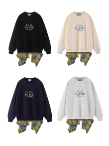 1pc Women Plaid Skirt With Layered Ruffle Hem, One-Piece Shirt Hem Dress For Overlaying Streetwear, Versatile Design Suitable For Dance Practice, Performance, Gymnastics, Beach Activities - Multicolor - View 6