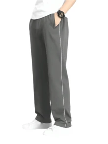 Men's Tactel Sports Pants, Plain, Reinforced Stitching - Xám - Xem 1