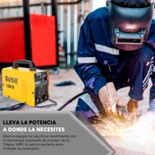 Adir Mini Soldadora Inversora 130A con Kit  Completo para Electrodo Revestido Amarillo 3480 - Amarillo - Ver 4