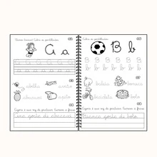 Children's Handwriting Notebook 105 Cursive Writing Activities Early Childhood Education Book For Writing Development - 白色 - 查看 2