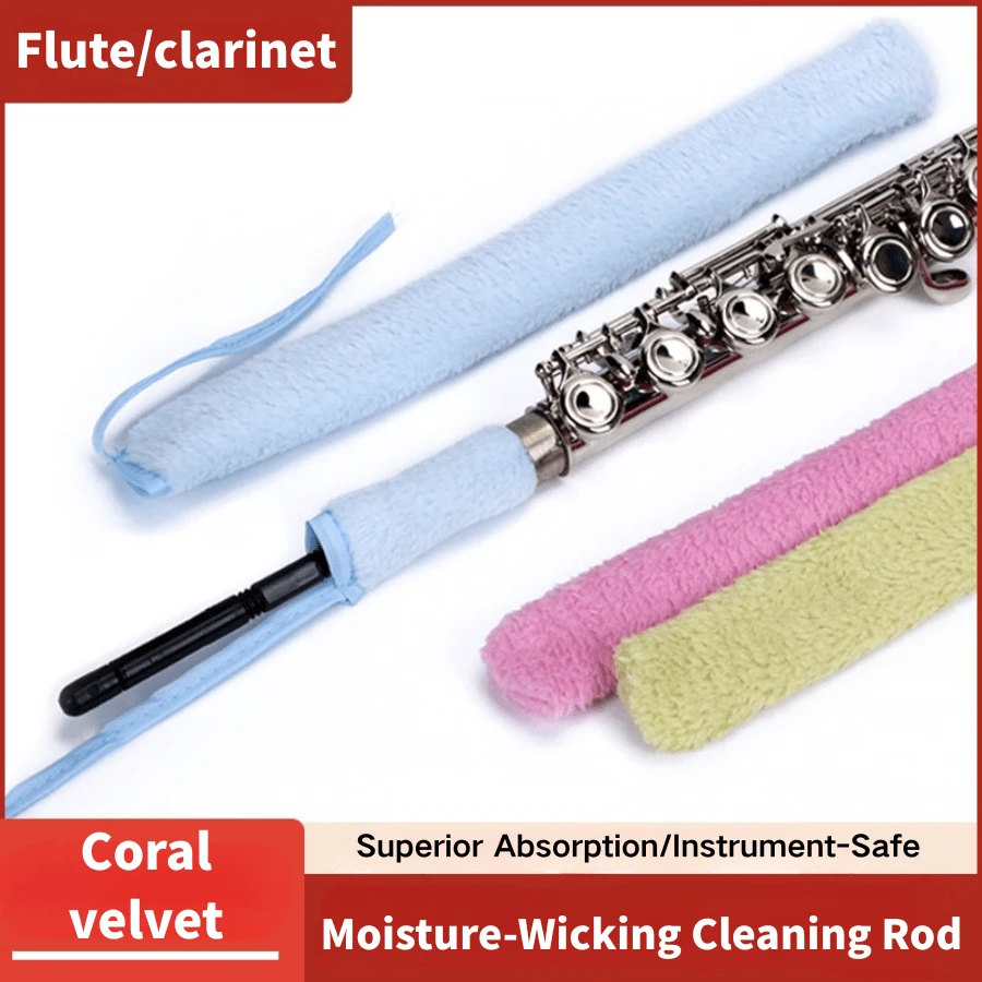 Hisopos de algodón para la limpieza de las llaves de saxofón de viento de madera, cepillo para la limpieza de las llaves de flauta, suministros de mantenimiento para clarinete