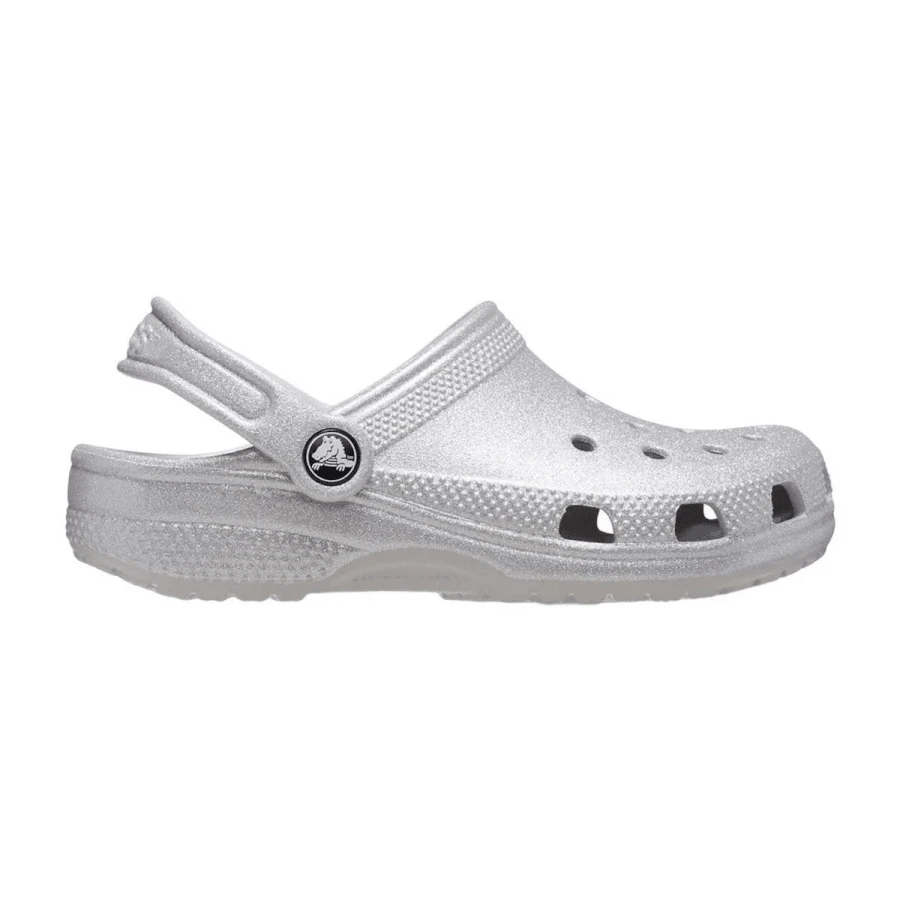 Crocs Classic Glitter Clog K - Silver glitter - View 1