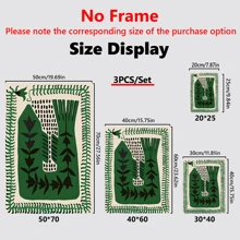 3 Stücke, Vintage ägyptischer Tiger mit Leoparden Leinwandkunstdruck - Moderne abstrakte Wanddekoration, Vintage Wandkunst, Poster für Wohnzimmer, Esszimmer, Schlafzimmer, Flur, Küche, Heimdekoration - Leinwandmaterial (optionaler Rahmen)