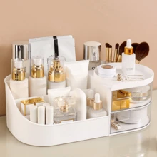 Flerfärgad kosmetikorganisatör skrivbordsskåp sminkbord hudvårdsförvaringsställ läppstift sorteringslåda lådformad bordsskiva sminkorganisatör hudvårdsförvaringslåda