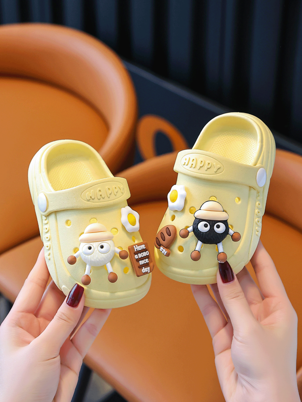 Toddler's Indoor Waterproof Anti-Collision Closed Toe Slippers, 1-3 Years Old, Summer Boys & Girls Infant Sandals
