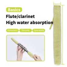 Hisopos de algodón para la limpieza de las llaves de saxofón de viento de madera, cepillo para la limpieza de las llaves de flauta, suministros de mantenimiento para clarinete