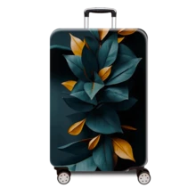 1pc Plant Style Series Printed Pattern, Thickened Suitcase Protective Cover, Thickened Suitcase Accessories, Suitable For Business, Business Trips, Vacations, Travel, Luggage Check-In, Back To School, Add Color To Your Suitcase. Suitable For 20-28 Inch Suitcases. Travel Essentials Travel Accessories Vacation Summer Holiday Bag For School School Accessories School Stuff - Multicolor - View 27