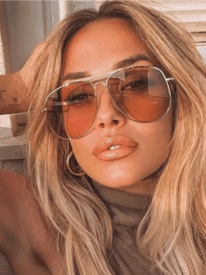 New Retro High-End Metal Frame Oversized Fashion Glasses For Women & Men, Suitable For Street Style, Daily Wear, Party, Outdoor Activities, Simple And Stylish Decoration Glasses Fashion Glasses For Women Shades For Ladies Eyeglasses Fall Winter Outfits Beach Accessories Vintage Y2k All Match Business Casual Gifts For Summer Beach Vacation,Outdoor,Travel