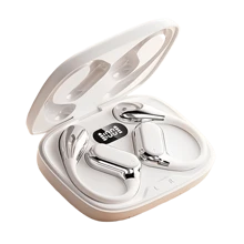 Écouteurs sans fil clip-on pour le sommeil avec écouteurs intelligents - HIFI stéréo basse, appel stéréo HD, écouteurs de sport pour iOS et Android