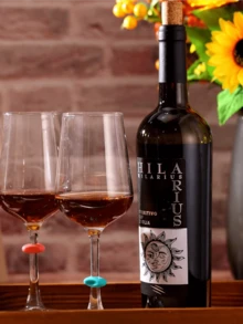 24pcs Silicone Wine Glass Charms, Suitable For Champagne, Cocktail And Martini Glasses, Perfect For Party Wine Glass Markers, Wedding And Birthday Supplies, Home And Party Decorations - Multicolor - View 4