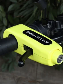 Trava de Guidão Antifurto em Alumínio para Moto - Vermelho - Visão 7