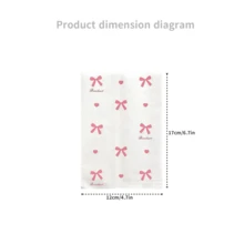 150 Pcs4.7x6.7 Inch Paper Gift Packaging Bags, Bow Pattern Packaging Bags, Small Gift Storage Bags, Suitable For Women's Parties, Festivals, Weddings, Birthdays, And Craft Gift Bags. - Multicolor - View 6
