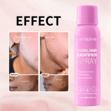 （100毫升+4支眉毛修剪器）面部脱毛喷雾，保湿去角质喷雾，亮肤去角质喷雾，面部磨砂喷雾（塑料瓶装），清洁肌肤并软化毛发。（请等待液体干燥成粉末后再进行剃须） - 彩色 - 查看 3