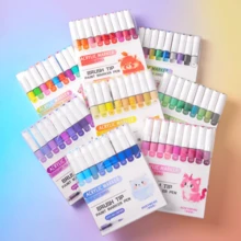 ROSYMENG 9/162 Colors Acrylic Paint Markers, Acrylic Art Permanent Markers Pen, Acrylic Marker For Rock Canvas Wood Glass Fabric Painting Coloring Pen