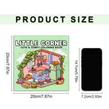 Adult And Teen Hygge Style Coloring Book, Relaxing Bold Simple Designs With Cozy Corners (Bold Simple Coloring Series) - Pink - View 4