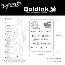 Adesivos de tatuagem de rádio Boldink, à prova d'água, 1 a 2 semanas de durabilidade, design de rádio vintage, tatuagem temporária realista, acabamento fosco, adequado para festivais de música e estilo pessoal, vários designs disponíveis - Preto - Ver 4