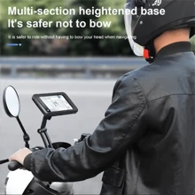 1 pieza Soporte universal para motocicleta, bicicleta y teléfono móvil, soporte impermeable, ajustable y giratorio 360°, con un soporte máximo de 6.7 pulgadas, adecuado para uso al aire libre