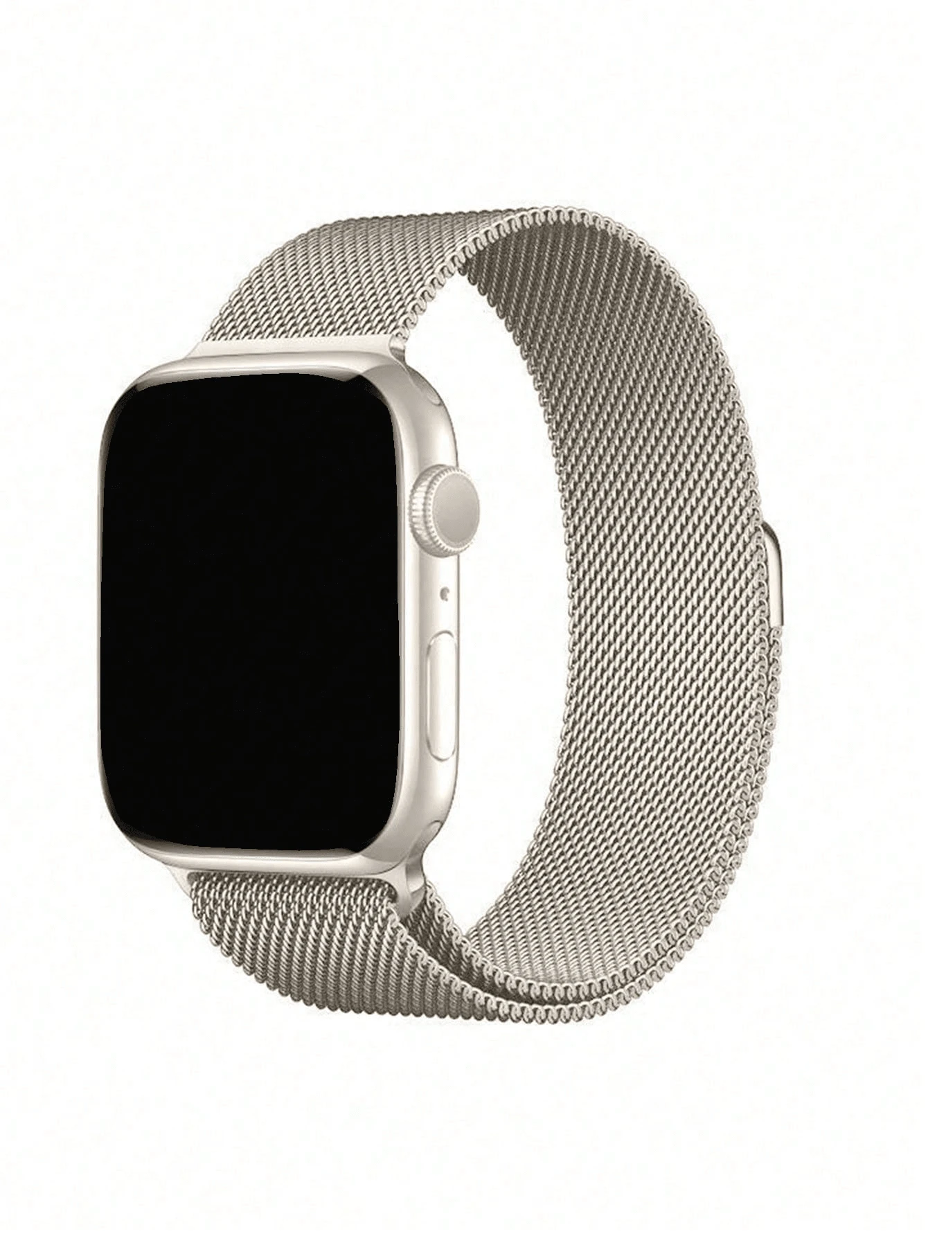 1pc Unisex Stainless Steel Milanese Loop Magnetic Band Compatible With 45/49/38/40/41/42/44 Mm Apple Series 1/2/3/4/5/6/7/8/SE