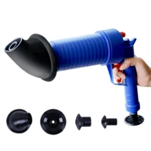 1 Peça Dispositivo Desentupidor de Vaso Sanitário Poderoso, Anti-Respingos, Pneumático de Alta Pressão, Desentupidor de Dreno, Desentupidor de Banheiro, Pia, Banheira, na Cor Preta