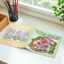 Adult And Teen Hygge Style Coloring Book, Relaxing Bold Simple Designs With Cozy Corners (Bold Simple Coloring Series) - Pink - View 10