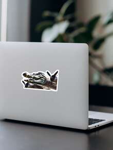 Bombardiro Crocodilo (Italian Brainrot) Sticker,Funny MeMe Sticker,Vinyl Sticker For Water Bottle Sticker,Kindle Sticker,Phone Sticker,Book Stickers - Multicolor - View 4