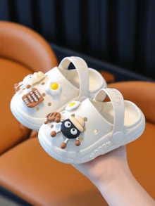 Toddler Anti-Collision Breathable Slippers, 1-3 Years Old, Indoor Waterproof Soft Baby Boy/Girl Summer Sandals