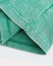 Western Cowboy Riding Printed Batik Washed T-Shirt, Simple And Versatile. - Cỏ xanh - Xem 3