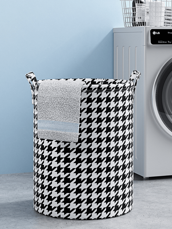 1pc Fabric Foldable Storage Basket, Bathroom Dirty Clothes Basket, Toy Clothes Storage Basket, Storage Bucket Laundry Basket.