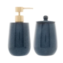 2-Piece Ceramic Washbasin Bathroom Kit Reactive Blue - Màu xanh lam - Xem 1