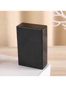 2 Peças Estojo de Cigarro de Plástico de Cor Sólida Minimalista, Unissex, Design de Abertura Automática, Porta-Cigarros Anti-Esmagamento e Anti-Umidade, Material de Plástico ABS, Acessórios para Fumar, Armazenamento de Cigarros