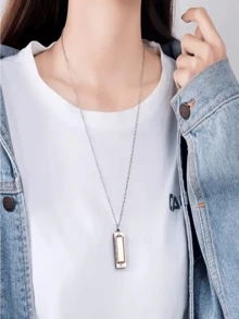 1 pieza Armónica de collar mini de 4 agujeros y 8 tonos de alta calidad, con opciones de multicolor, instrumento musical para principiantes, regalo pequeño para el Día de San Valentín, Acción de Gracias, días festivos - Multicolor - Ver 11