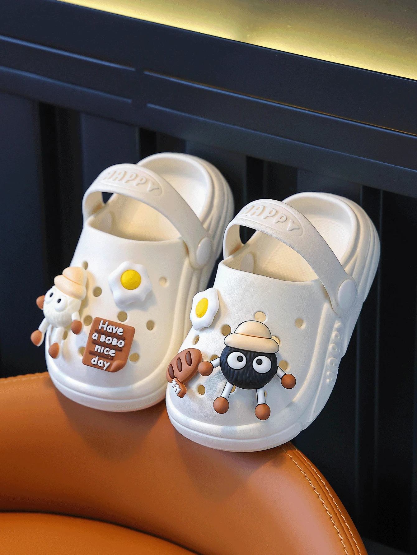 Toddler Anti-Collision Breathable Slippers, 1-3 Years Old, Indoor Waterproof Soft Baby Boy/Girl Summer Sandals