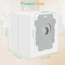 أكياس استبدال لمكنسة الكهربائية ايروبت - متوافقة مع ايروبت رومبا I7+، I1+، I2+، I3+، I4+، I5+، I6+، I8+، J6+، J7+، J8+، J9+، S9+، اندماج I5+، J5+، J7+، J9+، مصنوعة من مادة PP المتينة للعناية الأرضية الفعالة