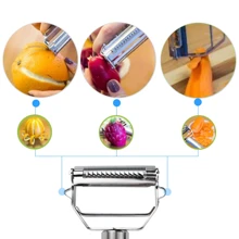 Multi Julienne Peeler Stainless Steel Cutter Slicer Carrot Potato Melon Gadget Vegetable Fruit , Potato Peeler,Peelers For Kitchen,Vegetable Peeler,Stainless Steel Peeler And Y Peeler,Carrot Peeler, Vegetable Peelers For Kitchen