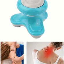 2pcs Cordless Handheld Percussion & Vibrating Full Body Massager - Mini Ergonomic Design For Neck/Shoulder/Hand/Leg/Foot | Ultra-Light, USB/AAA Powered, Ideal For Home/Office/Travel - Variant1 - View 2