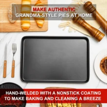 1 件不粘烤盘，厨房烤盘，耐热不粘，家用烤盘，蛋糕模具，烤箱饼干烘焙，长方形饼干托盘，易于清洁，适用于饼干、蛋糕和面包 - 彩色 - 查看 4