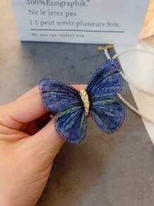 Retro Stickerei, Farbverlauf Schmetterling Brosche, Mantel Pullover, vielseitige, elegante und künstlerische Brosche Accessoire