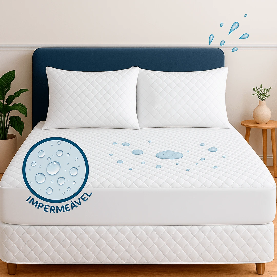 Waterproof Box Spring Cover Protector Kit With 4 Layers Of Protection + Waterproof Pillow Protector - Various Sizes - trắng - Xem 1