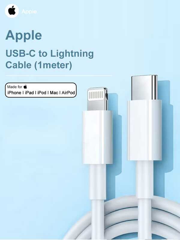 Apple USB-C 转 Lightning 线缆 (1 米)