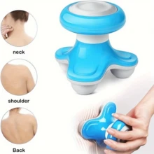 2pcs Cordless Handheld Percussion & Vibrating Full Body Massager - Mini Ergonomic Design For Neck/Shoulder/Hand/Leg/Foot | Ultra-Light, USB/AAA Powered, Ideal For Home/Office/Travel - Variant1 - View 1