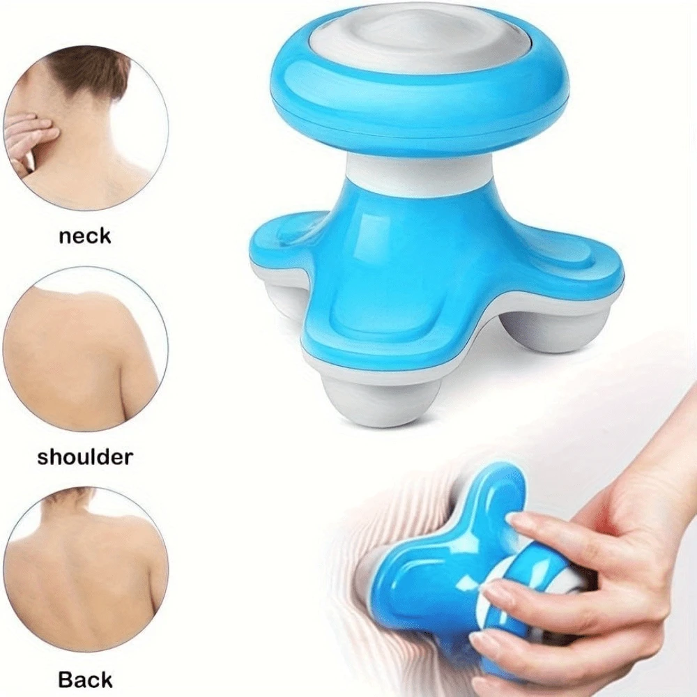2pcs Cordless Handheld Percussion & Vibrating Full Body Massager - Mini Ergonomic Design For Neck/Shoulder/Hand/Leg/Foot | Ultra-Light, USB/AAA Powered, Ideal For Home/Office/Travel - Variant1 - View 1