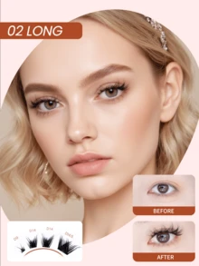 Mlen Diary Lashes Clusters, 100pcs C Curl 9-14mm Individual Lashes, DIY Manga Eyelash, Reusable Natural Fluffy Lashes At Home Lash Clusters,Eye Lash Clusters,Individual Eyelashes,Lashes,Fake Lashes - C - View 4