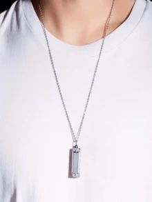 1 pieza Armónica de collar mini de 4 agujeros y 8 tonos de alta calidad, con opciones de multicolor, instrumento musical para principiantes, regalo pequeño para el Día de San Valentín, Acción de Gracias, días festivos - Multicolor - Ver 8